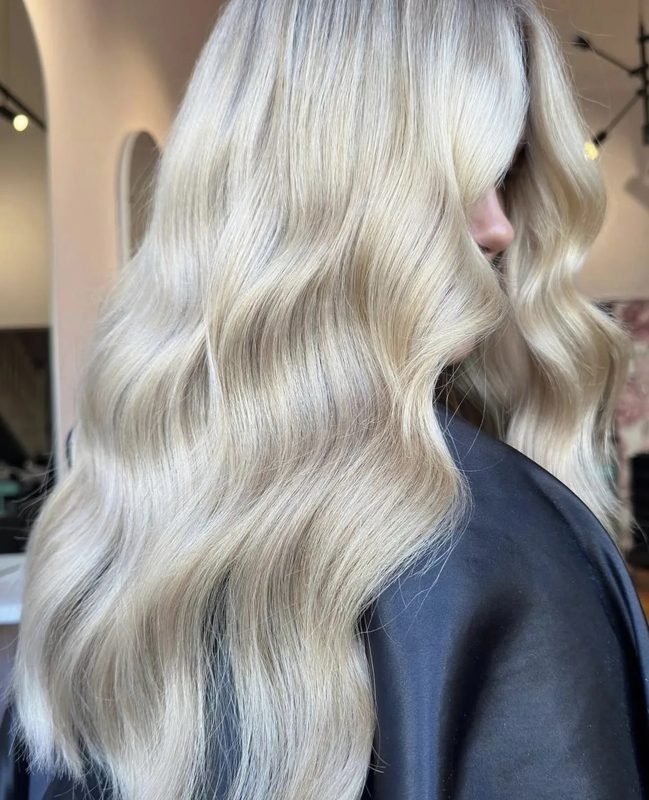 Platinum-blonde waves — colour result