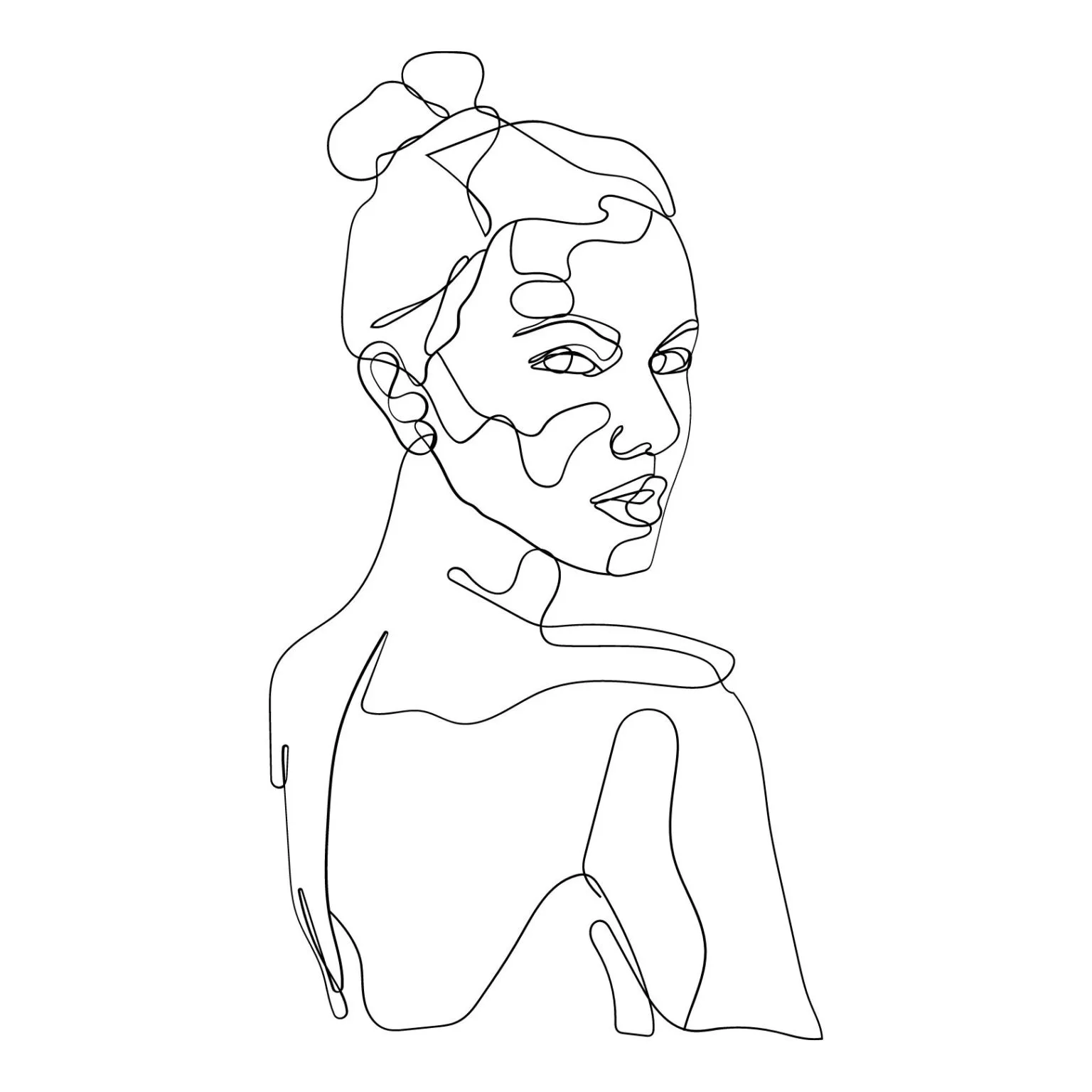 Liberty & Frank — line illustration